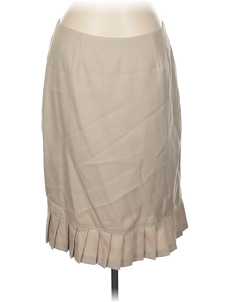 Unbranded 100% Polyester Solid Tan Formal Skirt Size 12 - photo 1