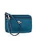 Coach Teal Leather Wristlet One size - photo 1