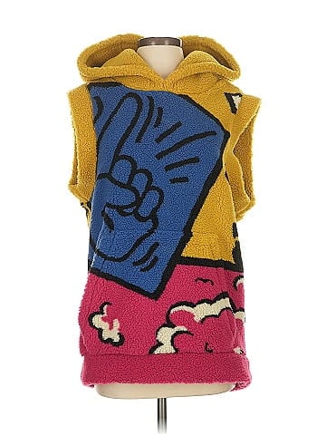 Burberry Faux Shearling Sleeveless Hoodie (view 1)