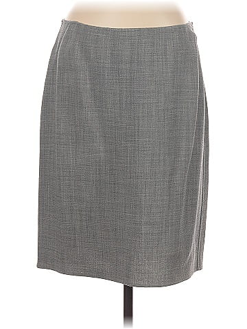 Linda Allard Ellen Tracy Wool Skirt (view 1)