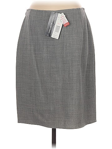 Linda Allard Ellen Tracy Wool Skirt (view 2)