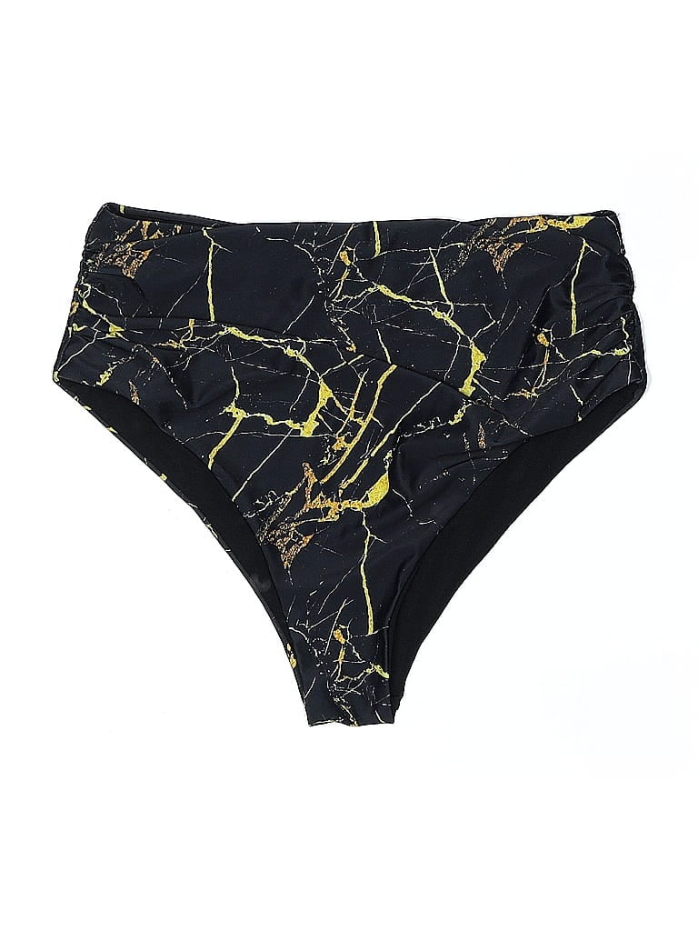 Zaful Camo Black Swimsuit Bottoms Size 8 - photo 1