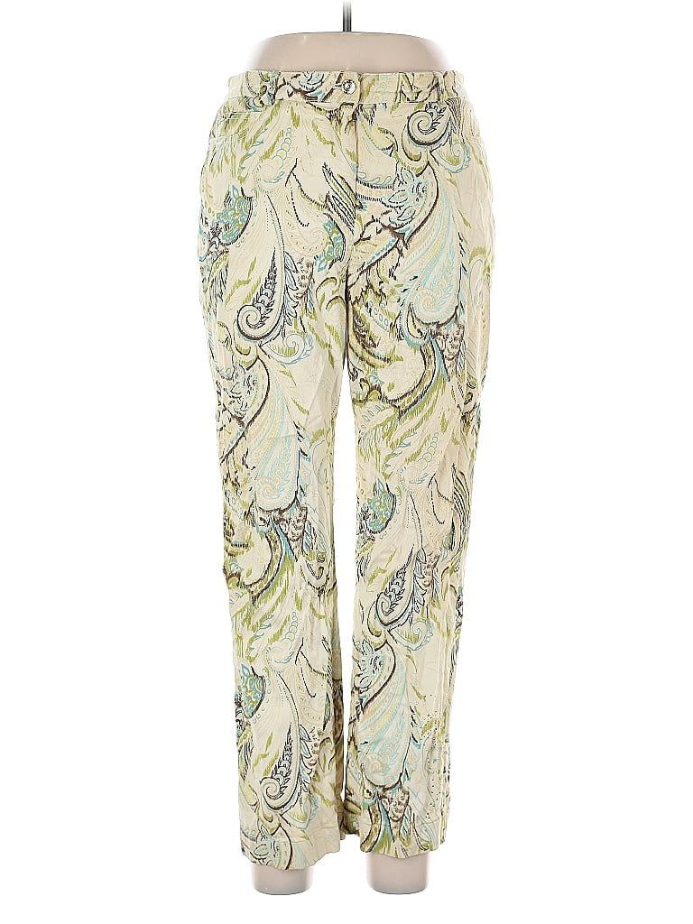 St. John Sport Paisley Ivory Casual Pants Size 12 - photo 1