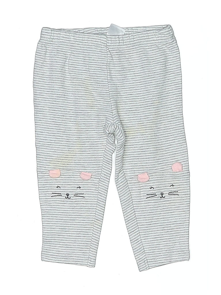 Carter's 100% Cotton Gray Sweatpants 6-9 MO / 9 MO - photo 1
