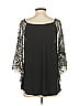 Akemi + Kin 100% Rayon Black 3/4 Sleeve Blouse Size M - photo 2