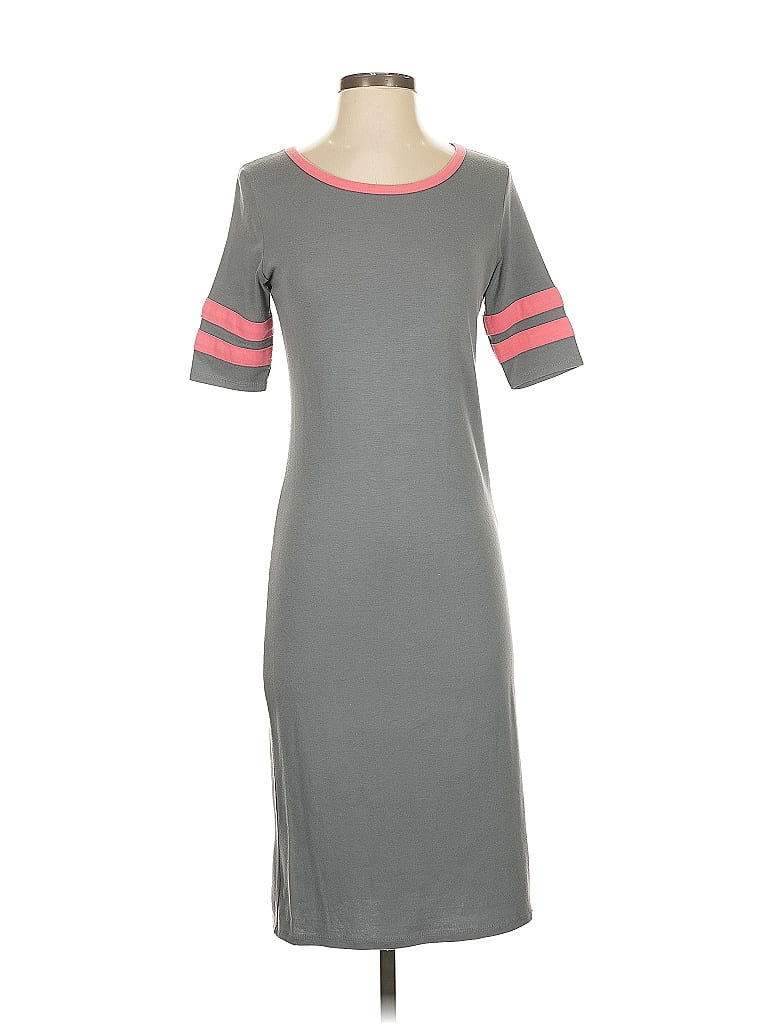 Pre-owned Lularoe Casual Dress In Gray
