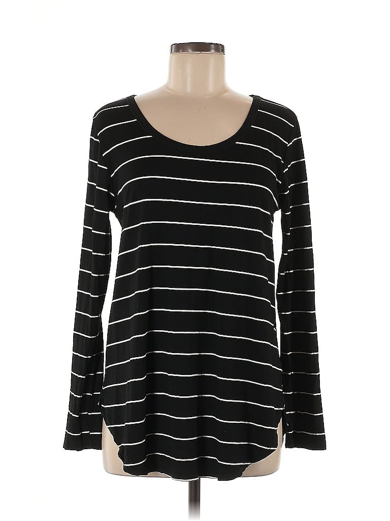 Pre-owned Peyton Jensen Long Sleeve T-shirt In Black