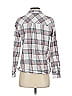 Soft Joie Plaid Ivory Silver Long Sleeve Blouse Size XS - photo 2
