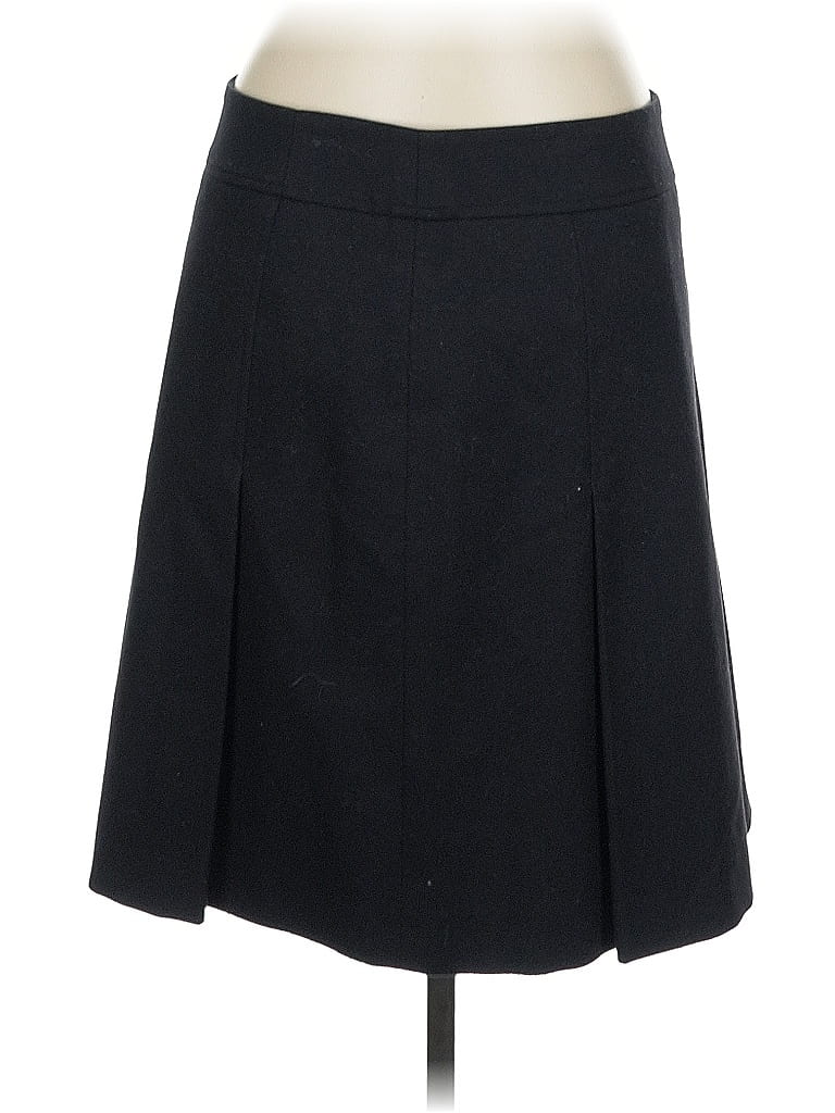 Akris Punto 100% Baumwolle Solid Black Casual Skirt Size 12 - photo 1