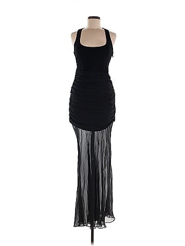 Herve Leger Ruched Woven Mix Tank Gown (view 1)
