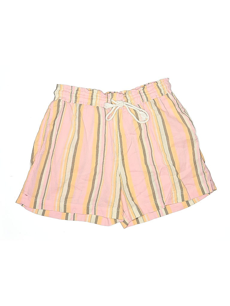 Xirena 100% Cotton Stripes Pink Shorts Size M - photo 1