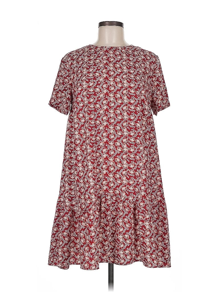 Ann Taylor LOFT Red Casual Dress Size M - photo 1