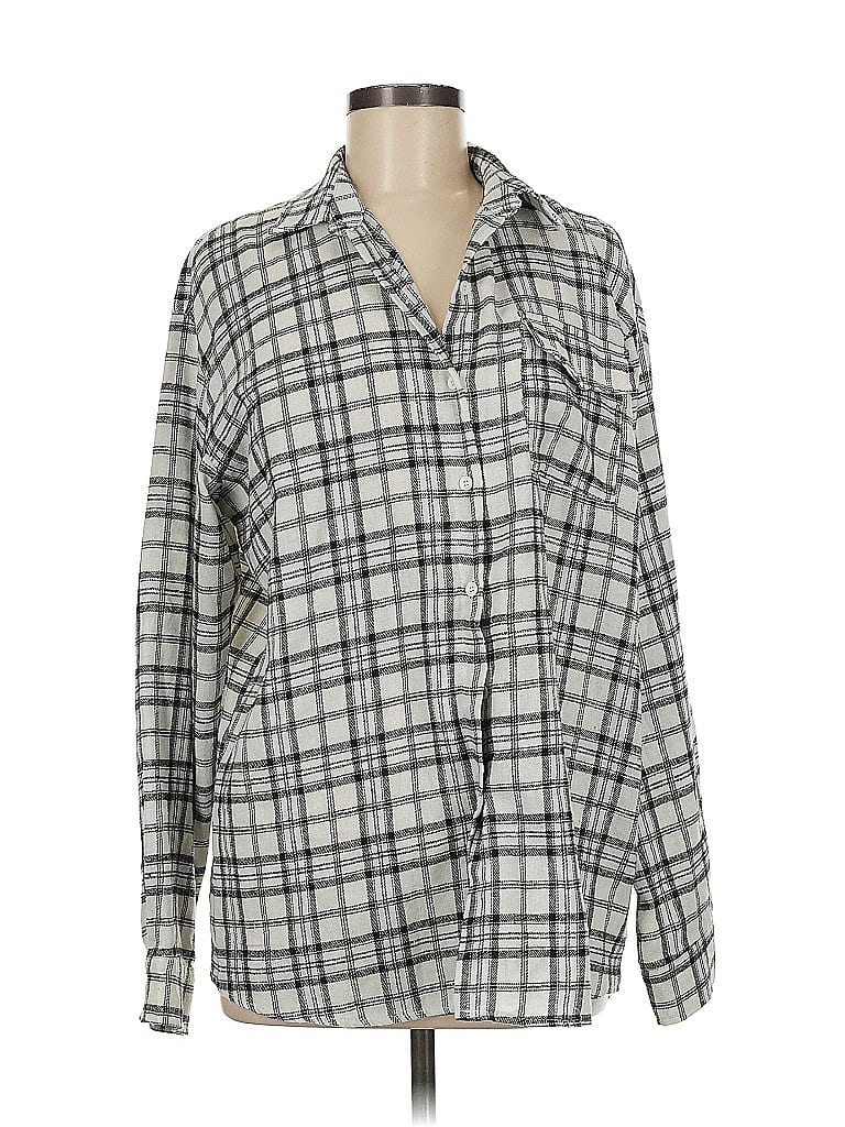 Click to view more detailed imagery on our partner's website Pre-owned Adika Long Sleeve Button Down Shirt In Gray