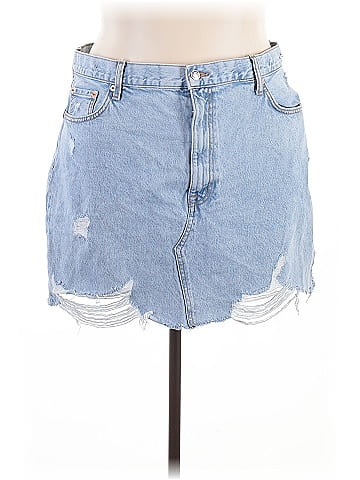 MNG Denim Skirt (view 1)