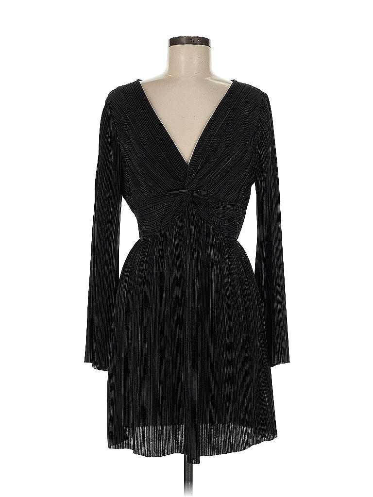 Lush 100% Polyester Black Cocktail Dress Size M - photo 1