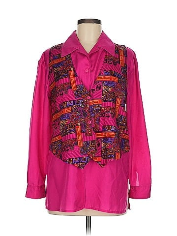 Laura & Jayne Long Sleeve Silk Top (view 1)