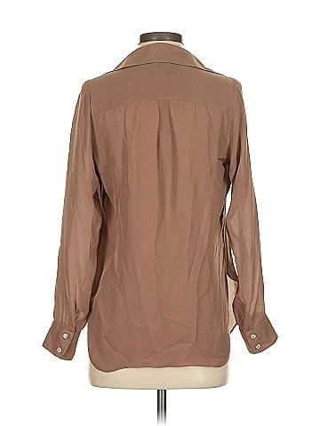 Haute Hippie Long Sleeve Silk Top (view 2)