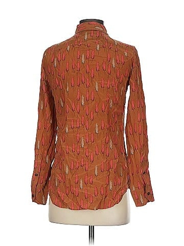 Fossil Long Sleeve Silk Top (view 2)