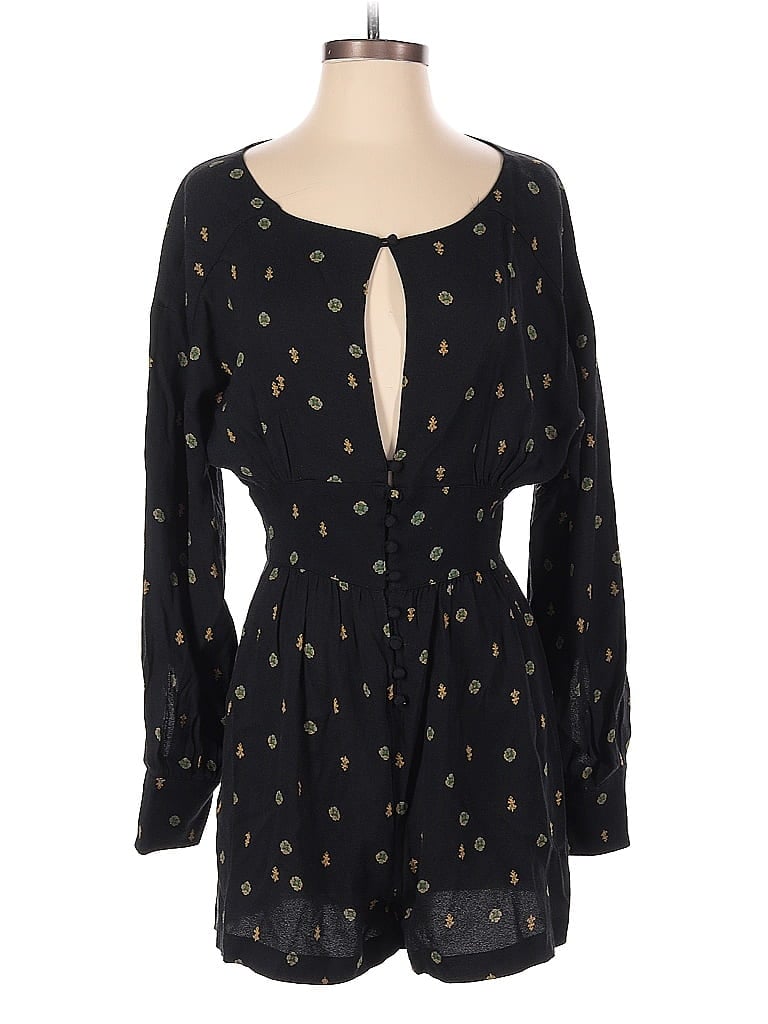 Free People Hearts Black Romper Size S - photo 1