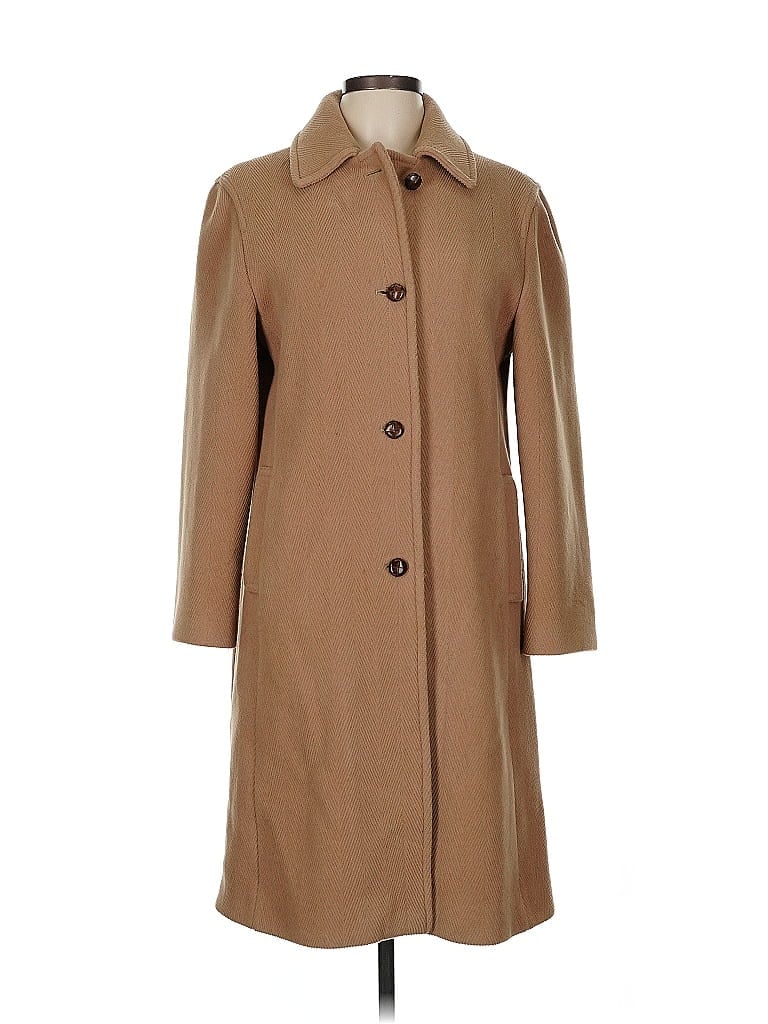 Burberry Tan Wool Coat Size 8 - photo 1