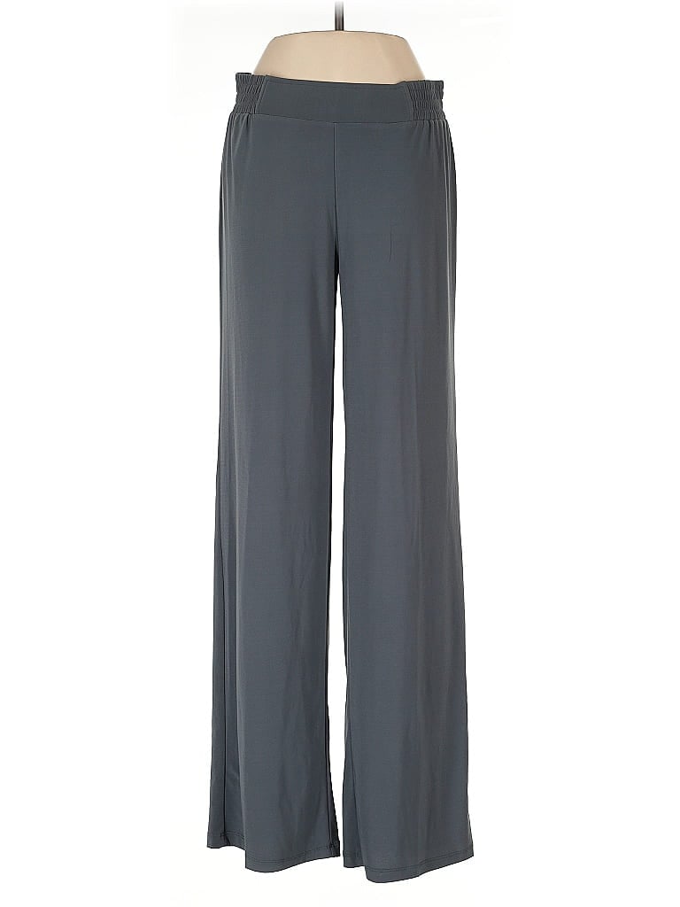 IMAN Solid Gray Casual Pants Size S - photo 1