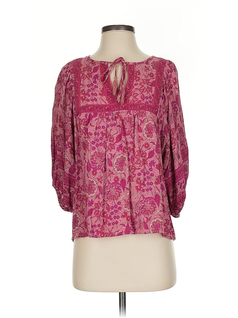 Pre-owned Rachel Zoe Tjx 3/4 Sleeve Blouse In Pink