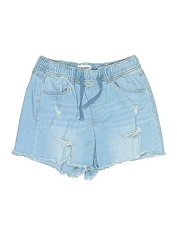 Back Label Denim Shorts (view 1)