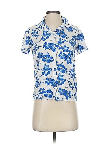 Solid & Striped Short Sleeve Blouse (view 1)