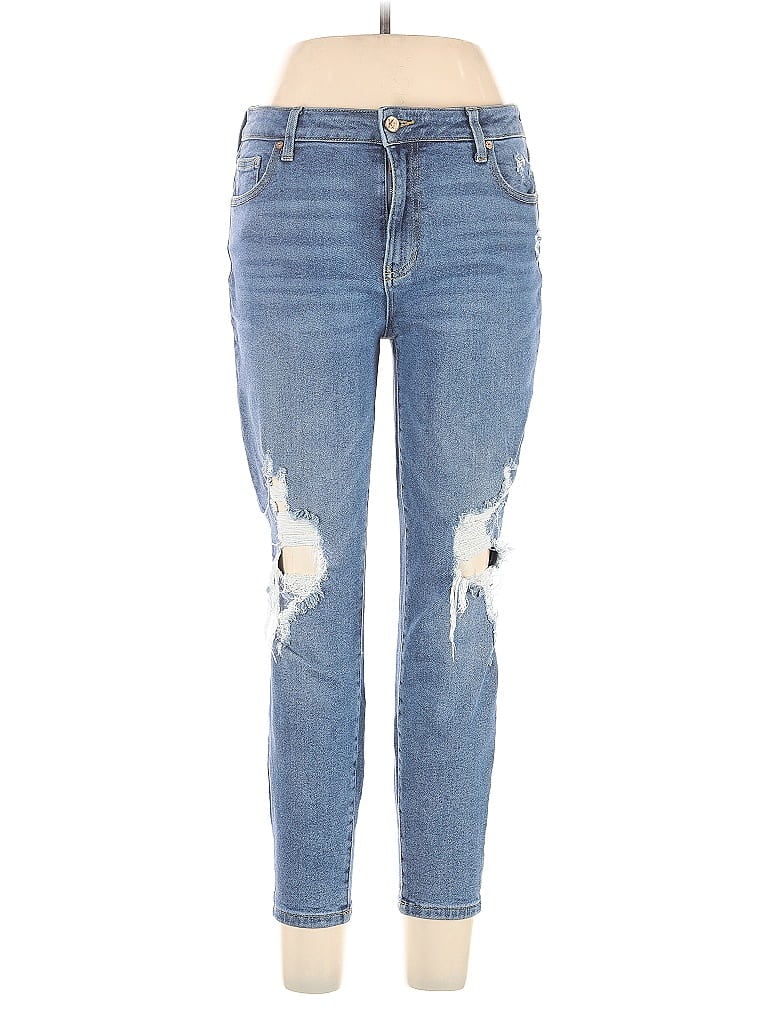 Kendall & Kylie Hearts Blue Jeans Size 13 - photo 1