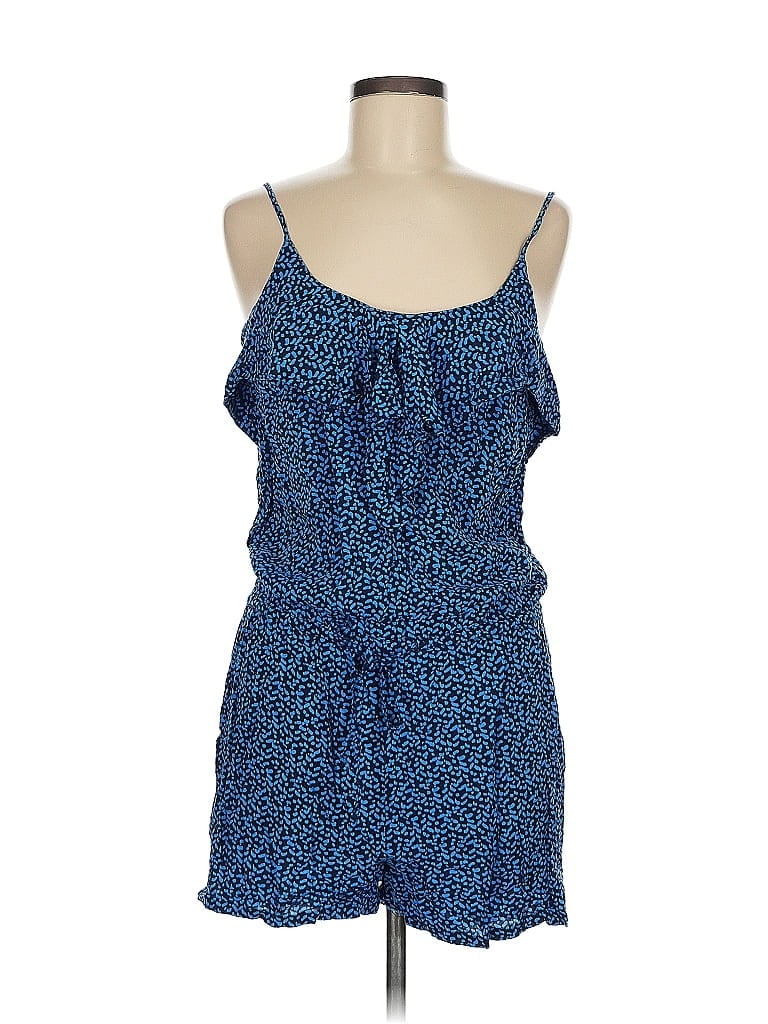 Gap Outlet 100% Viscose Polka Dots Blue Romper Size S - photo 1