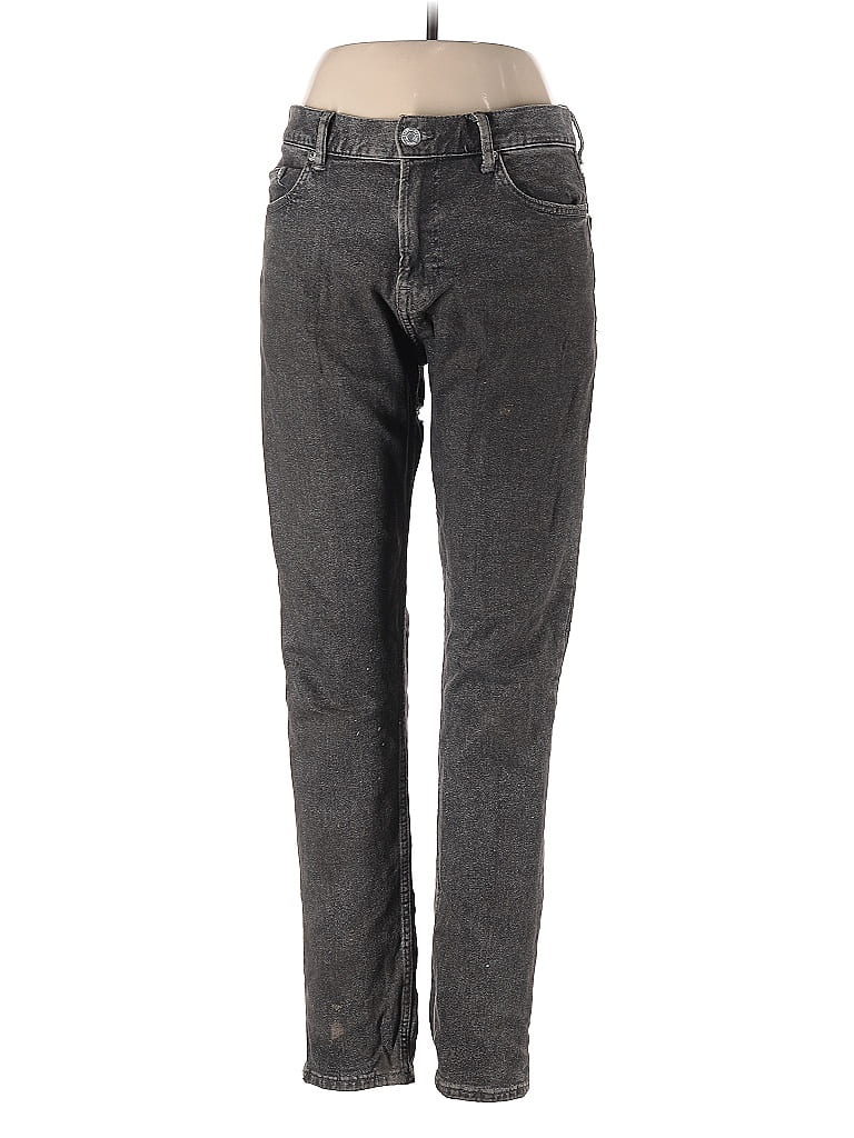 &Denim by H&M Chevron-herringbone Gray Jeans Size 31 waist - photo 1