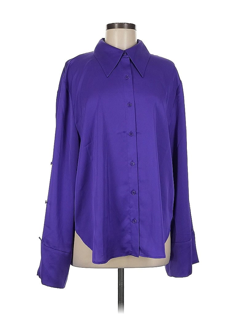 Click to view more detailed imagery on our partner's website Pre-owned Apparis Long Sleeve Blouse In Purple