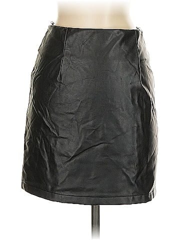 Akira Faux Leather Skirt (view 2)