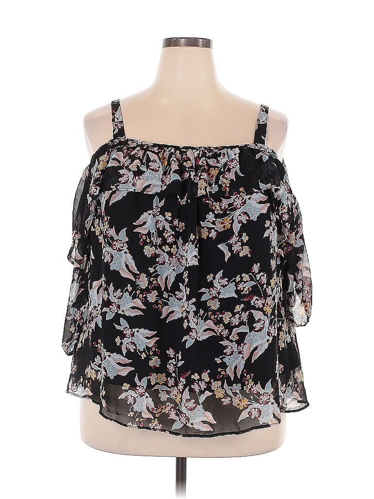 Pre-owned Boutique Sleeveless Blouse In Black