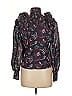 Magali Pascal Black Blue Long Sleeve Blouse Size M - photo 2