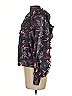 Magali Pascal Black Blue Long Sleeve Blouse Size M - photo 5