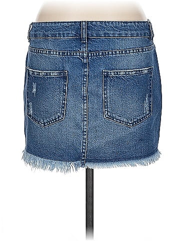 We the Free Denim Skirt (view 2)