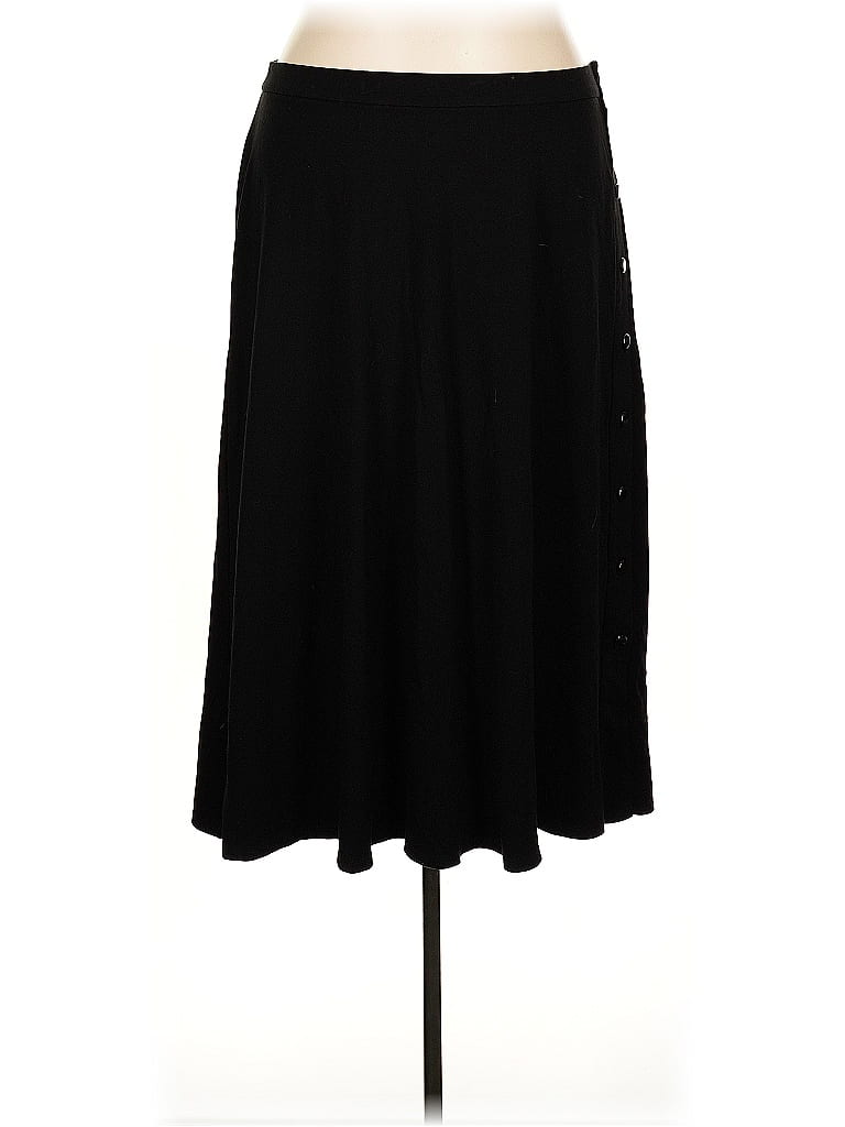 Cj Banks Solid Black Casual Skirt Size 2X - photo 1