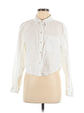 Universal Thread Ivory Long Sleeve Button-Down Shirt Size L