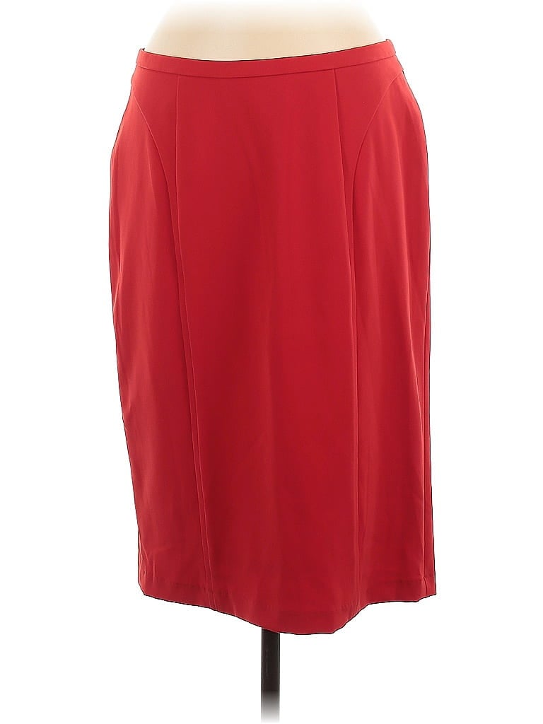Pre-owned Carlisle Formal Skirt In Red