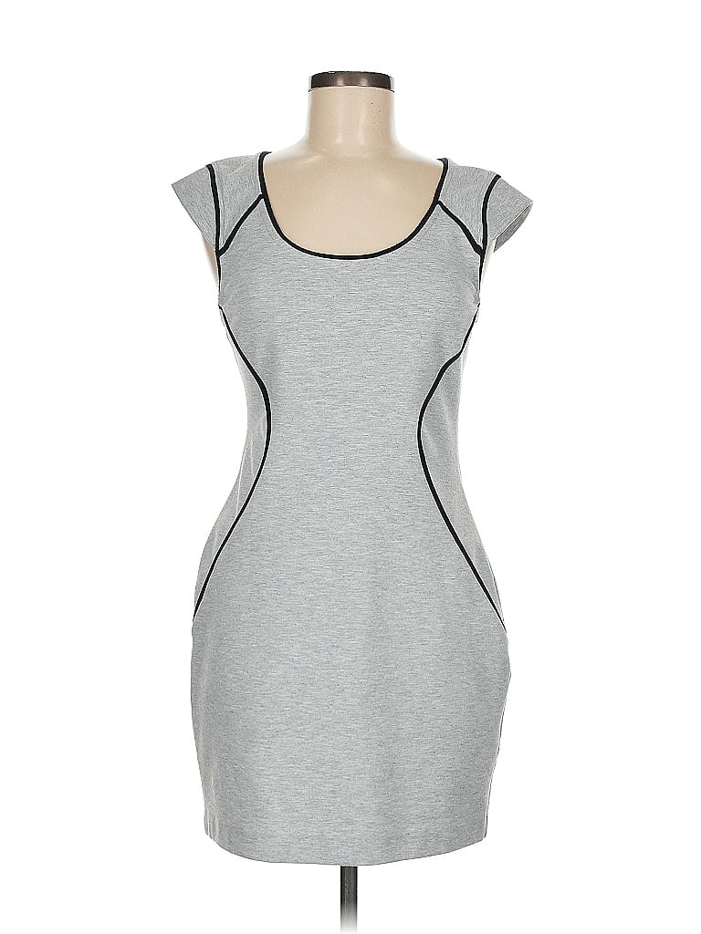 Pre-owned Express Casual Dress In Gray