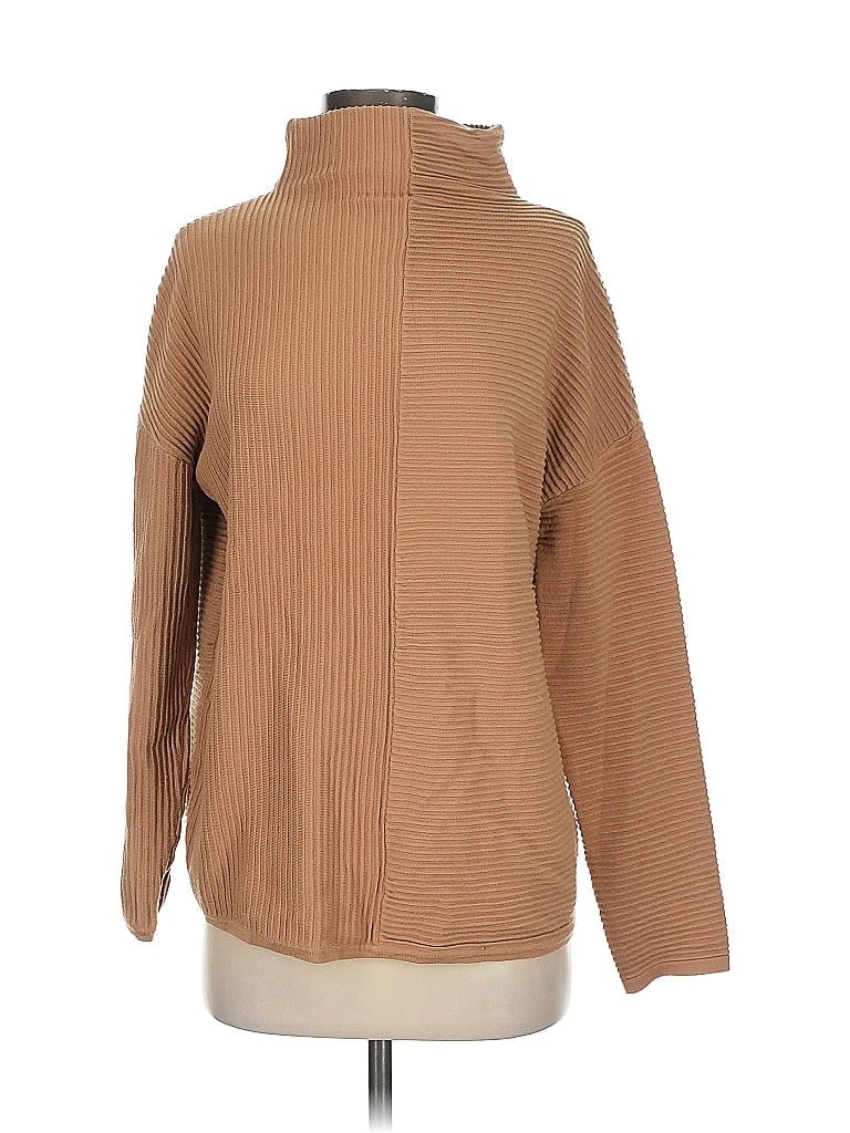 Pre-owned Unbranded Turtleneck Sweater In Brown