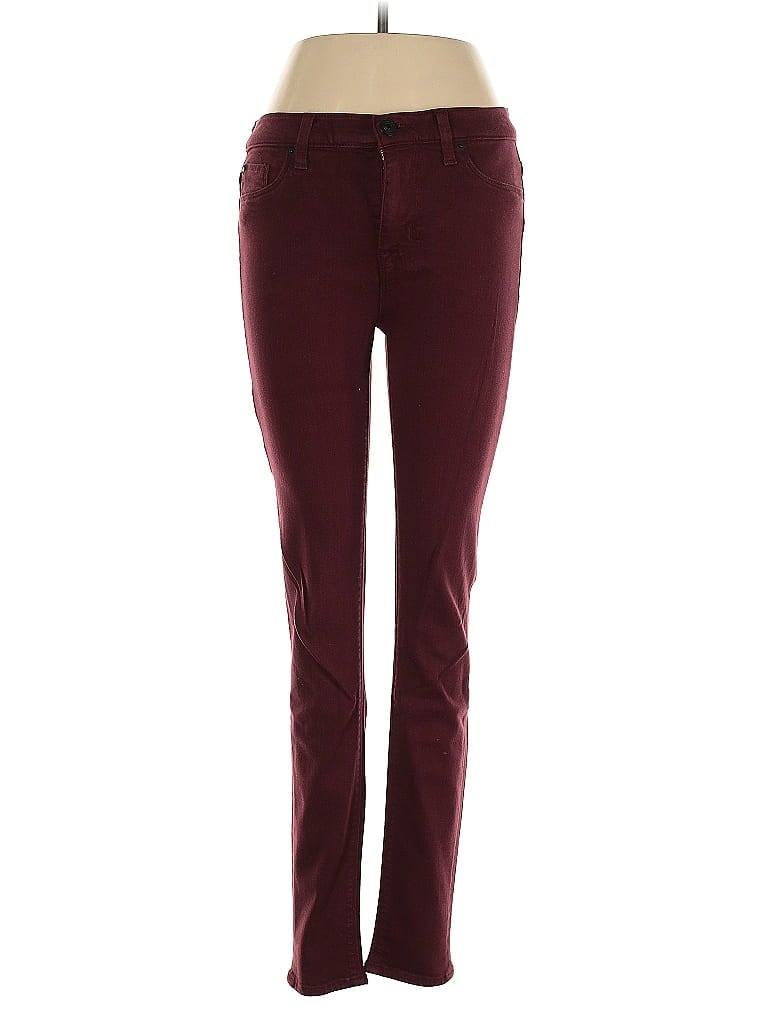 Pre-owned Hudson Jeggings In Burgundy