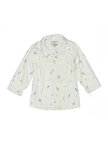 Petite Plume 3/4 Sleeve Button-Down Shirt (view 1)