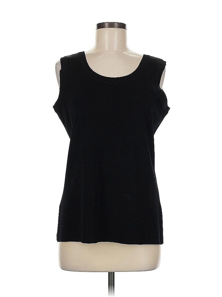 Pre-owned Misook Sweater Vest In Black