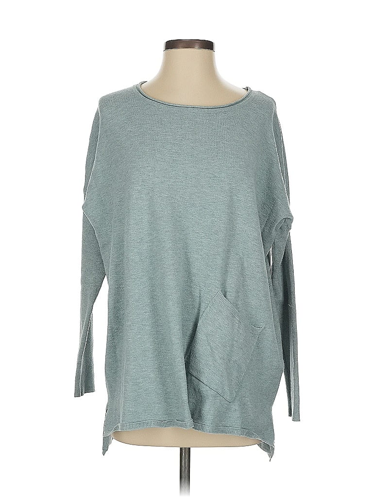 Pre-owned Altar'd State Long Sleeve Top Gray Boatneck Tops