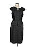 David Meister Tweed Gray Cocktail Dress Size 12 - photo 1