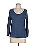 Pact 100% Cotton Blue 3/4 Sleeve T-Shirt Size M - photo 1
