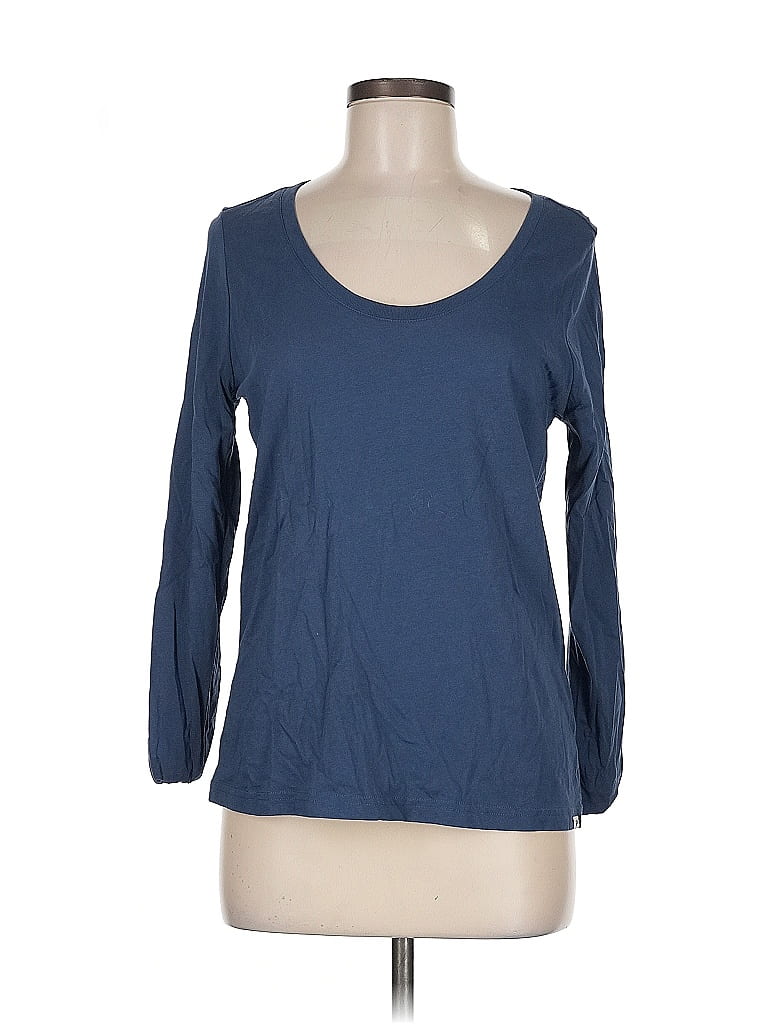 Pact 100% Cotton Blue 3/4 Sleeve T-Shirt Size M - photo 1