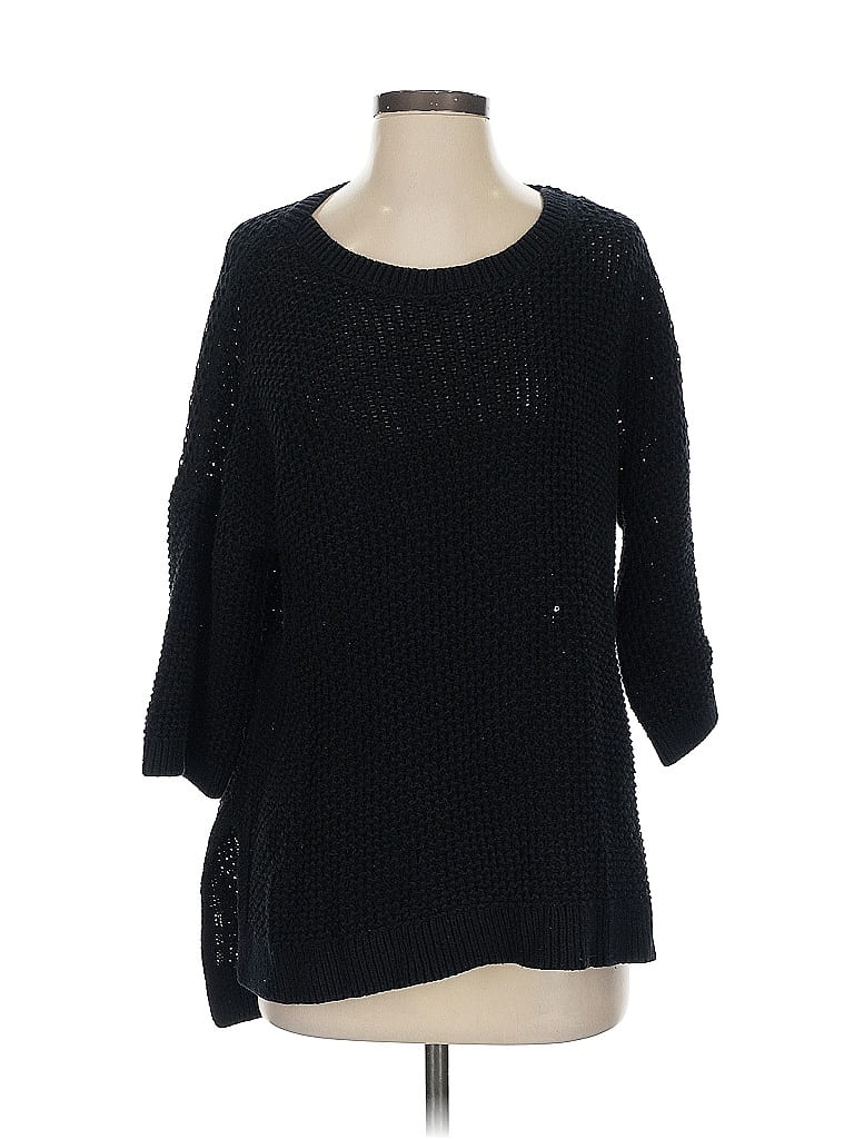 Pre-owned Express Pullover Sweater In Black